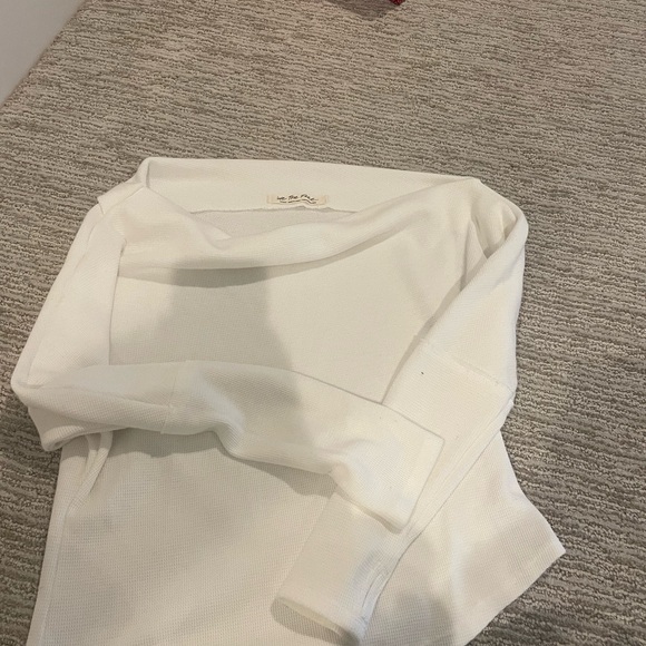 White off the shoulder, free people sweater - Picture 5 of 5